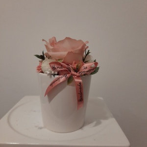  Virágbox / asztaldísz kerámia kaspóban - Meska.hu