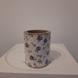Vintage stílusú virág mintás tároló doboz/tolltartó/smink tartó - otthon & életmód - papír, írószer - tolltartó & ceruzatekercs - Meska.hu