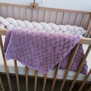 Puha,kötött rózsaszín  babatakaró, Otthon & Életmód, Babaszoba, gyerekszoba, Babatakaró, gyerek pléd, Kötés, Horgolás, MESKA