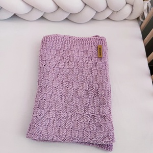 Puha,kötött rózsaszín  babatakaró - otthon & életmód - babaszoba, gyerekszoba - babatakaró, gyerek pléd - Meska.hu