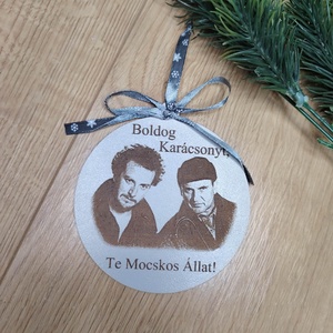 Karácsonyi fadísz, Karácsony, Karácsonyi lakásdekoráció, Karácsonyfadíszek, Gravírozás, pirográfia, MESKA