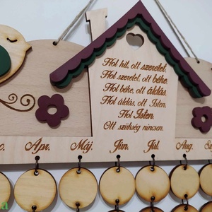 Családi öröknaptár - otthon & életmód - dekoráció - fali és függő dekoráció - falinaptár & öröknaptár - Meska.hu