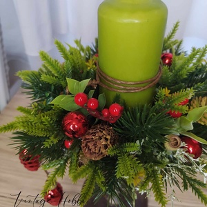 Karácsonyi dekor, Otthon & Életmód, Dekoráció, Asztal és polc dekoráció, Asztaldísz, Virágkötés, MESKA