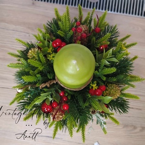 Karácsonyi dekor - otthon & életmód - dekoráció - asztal és polc dekoráció - asztaldísz - Meska.hu