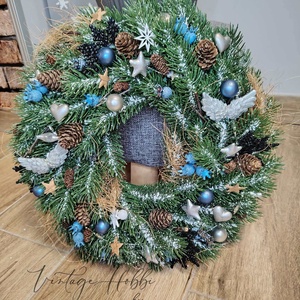 Karácsonyi ajtódísz - karácsony - karácsonyi lakásdekoráció - karácsonyi ajtódíszek - Meska.hu