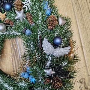 Karácsonyi ajtódísz - karácsony - karácsonyi lakásdekoráció - karácsonyi ajtódíszek - Meska.hu