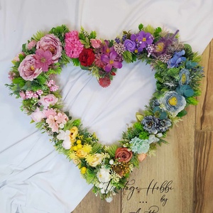 Ajtókopogtató- 4 évszak, Otthon & Életmód, Dekoráció, Ajtó- és ablak dekoráció, Ajtódísz & Kopogtató, Virágkötés, MESKA