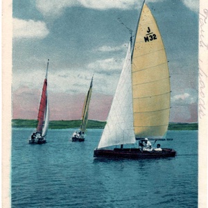 Vitorlások a Balatonon plakát 1931 - otthon & életmód - dekoráció - kép & falikép - plakát - Meska.hu