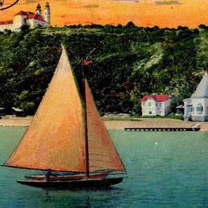 Tihany a Balaton partján 1920-as évek - otthon & életmód - dekoráció - kép & falikép - plakát - Meska.hu