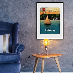 Tihany a Balaton partján 1920-as évek - otthon & életmód - dekoráció - kép & falikép - plakát - Meska.hu