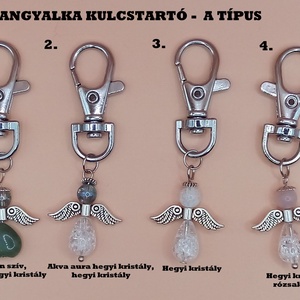 Angyal ásvány kulcstartó Grincs karácsonyi ajándékkártyával - táska & tok - kulcstartó & táskadísz - kulcstartó - Meska.hu