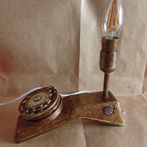 Telefon Lámpa Steampunk - otthon & életmód - lámpa - asztali lámpa - Meska.hu