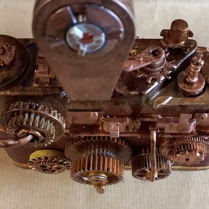 Steampunk kamera  - esküvő - dekoráció - asztaldísz - Meska.hu