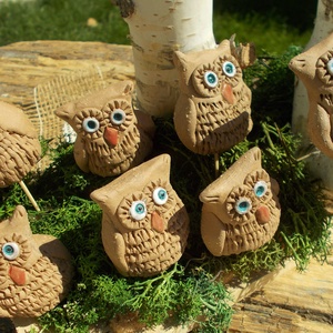 Baglyocskák - otthon & életmód - dekoráció - dísztárgy - dísztárgy - Meska.hu