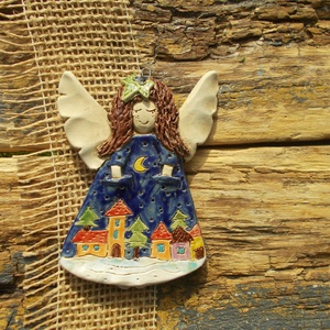 Repülő Angyalka - művészet - szobor - kerámia - Meska.hu