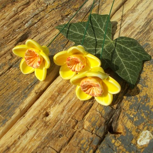 3 szál Nárcisz - otthon & életmód - ház & kert - növény & veteményes - Meska.hu