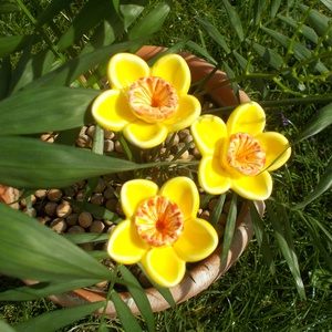 3 szál Nárcisz - otthon & életmód - ház & kert - növény & veteményes - Meska.hu