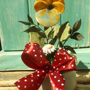 AKCIÓ ! Árvácska kaspóban. - otthon & életmód - dekoráció - virágdekoráció - virágdíszek - virágdísz kaspóban - Meska.hu