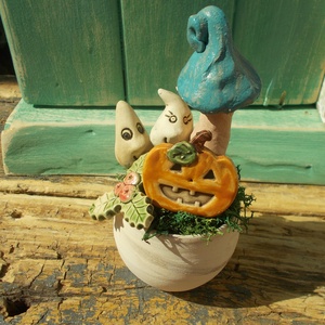 Halloween asztaldísz - otthon & életmód - dekoráció - asztal és polc dekoráció - asztaldísz - Meska.hu