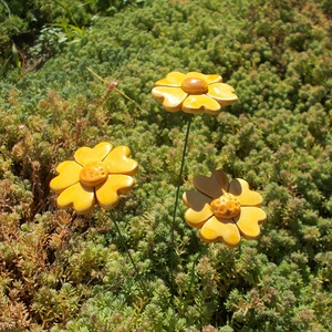 3 szál okkersárga virág  - otthon & életmód - ház & kert - növény & veteményes - Meska.hu