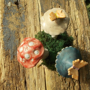 Gombák a mezőn - otthon & életmód - ház & kert - kerti dísz - Meska.hu