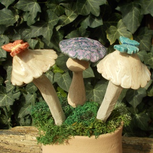 Gombák a mezőn - Meska.hu