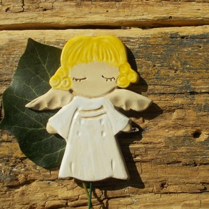 Angyalka - művészet - szobor - kerámia - Meska.hu