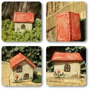 Tulipános   házikó - otthon & életmód - dekoráció - asztal és polc dekoráció - asztaldísz - Meska.hu Tulipános   házikó - otthon & életmód - dekoráció - asztal és polc dekoráció - asztaldísz - Meska.hu