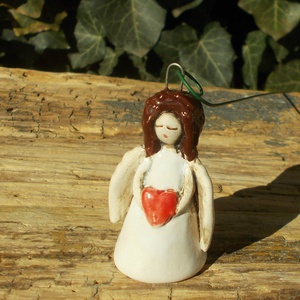 Apró angyalka - művészet - szobor - kerámia - Meska.hu