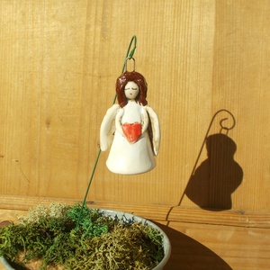 Apró angyalka - művészet - szobor - kerámia - Meska.hu