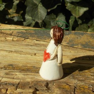 Apró angyalka - művészet - szobor - kerámia - Meska.hu