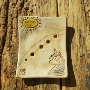 Unikornis napsütésben :) - otthon & életmód - fürdőszoba - szappantartó - Meska.hu Unikornis napsütésben :) - otthon & életmód - fürdőszoba - szappantartó - Meska.hu