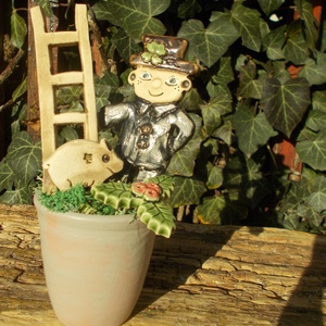 Szerencsehozó asztaldísz :) - otthon & életmód - dekoráció - asztal és polc dekoráció - asztaldísz - Meska.hu