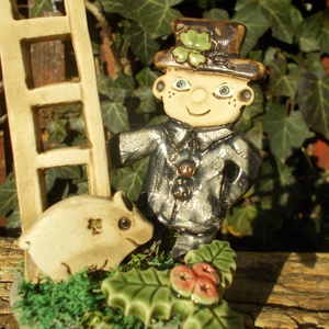 Szerencsehozó asztaldísz :) - otthon & életmód - dekoráció - asztal és polc dekoráció - asztaldísz - Meska.hu