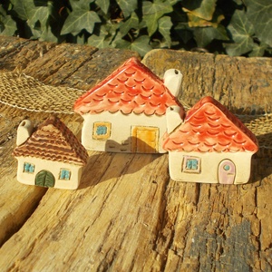 Apró házak, Otthon & Életmód, Ház & Kert, Kerti dísz, Kerámia, Szobrászat, MESKA