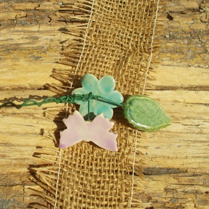 Kék virág pillangóval - otthon & életmód - ház & kert - növény & veteményes - Meska.hu