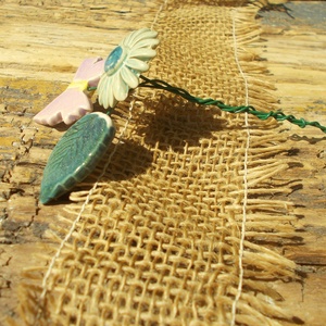 Kék virág pillangóval - otthon & életmód - ház & kert - növény & veteményes - Meska.hu