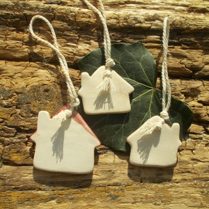 Házikók - karácsony - karácsonyi lakásdekoráció - karácsonyfadíszek - Meska.hu