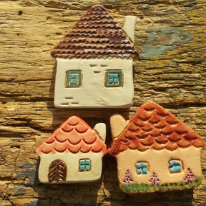 Apró házak, Otthon & Életmód, Ház & Kert, Kerti dísz, Kerámia, Szobrászat, MESKA