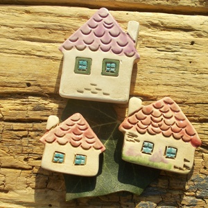 Apró házak, Otthon & Életmód, Ház & Kert, Kerti dísz, Kerámia, Szobrászat, MESKA