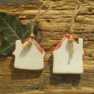 Házikók - karácsony - karácsonyi lakásdekoráció - karácsonyfadíszek - Meska.hu