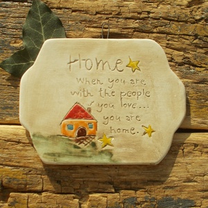 Otthon, falikép , Otthon & Életmód, Dekoráció, Fali és függő dekoráció, Falra akasztható dekor, Kerámia, MESKA