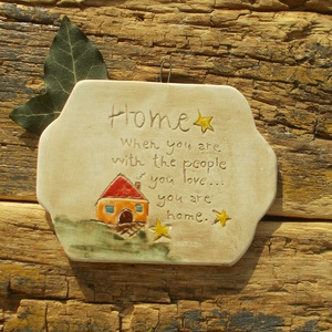 Otthon, falikép  - otthon & életmód - dekoráció - fali és függő dekoráció - falra akasztható dekor - Meska.hu