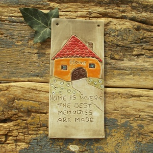 Otthon, falikép , Otthon & Életmód, Dekoráció, Fali és függő dekoráció, Falra akasztható dekor, Kerámia, MESKA