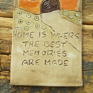 Otthon, falikép  - otthon & életmód - dekoráció - fali és függő dekoráció - falra akasztható dekor - Meska.hu