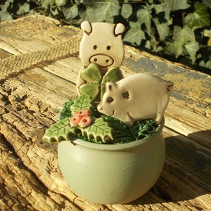 Szerencsehozó asztaldísz :) - Meska.hu