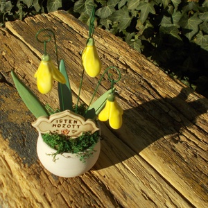 Tavaszi virágok, asztaldísz  - otthon & életmód - dekoráció - asztal és polc dekoráció - asztaldísz - Meska.hu