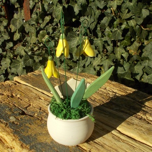 Tavaszi virágok, asztaldísz  - otthon & életmód - dekoráció - asztal és polc dekoráció - asztaldísz - Meska.hu