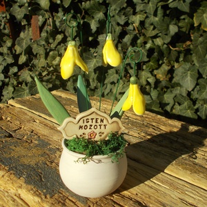 Tavaszi virágok, asztaldísz  - otthon & életmód - dekoráció - asztal és polc dekoráció - asztaldísz - Meska.hu