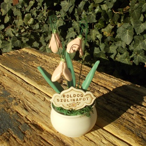 Tavaszi virágok, asztaldísz  - otthon & életmód - dekoráció - asztal és polc dekoráció - asztaldísz - Meska.hu